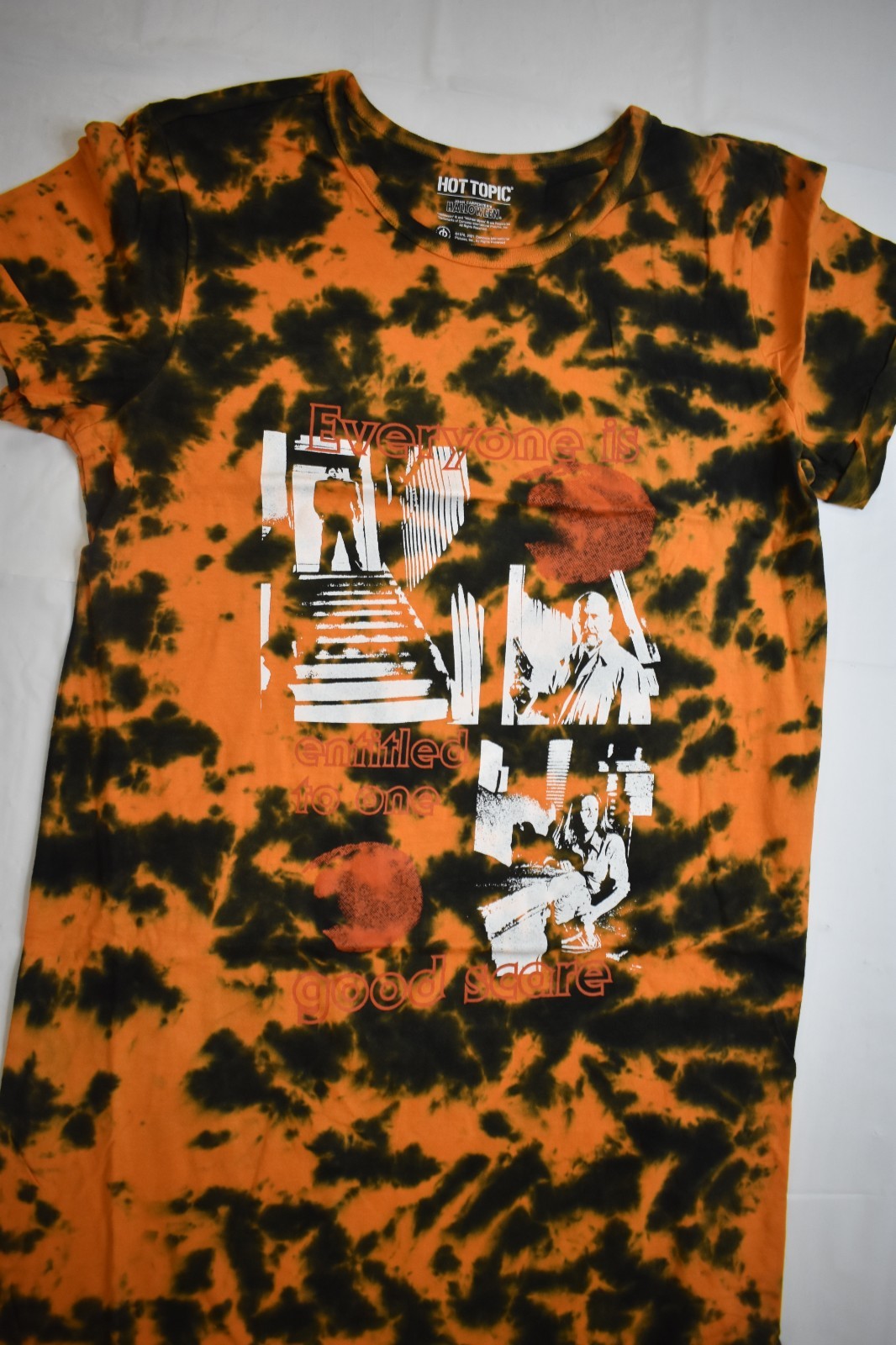 Halloween Michael Myers One Good Scare Tie-Dye Juniors T-Shirt Dress NWT XS-XL