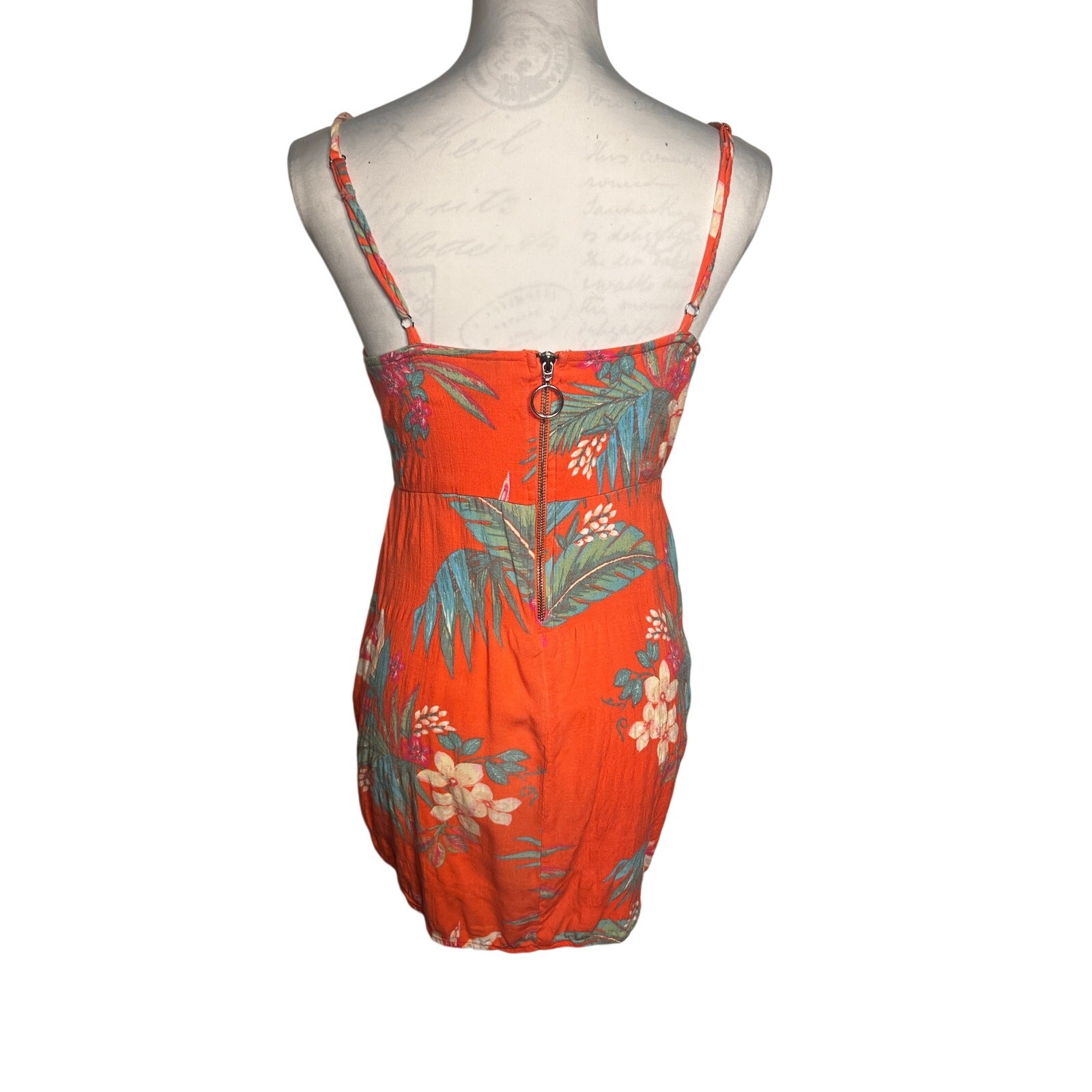 Wild Fable Womens Size M Gauzy Tropical Floral Sleeveless Square Neck Sundress