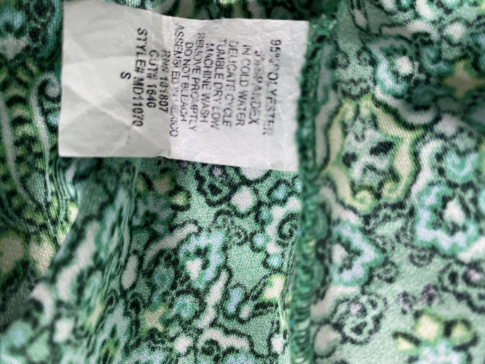 Espresso A-line Shift Dress Floral Geometric Green Jewel Tone