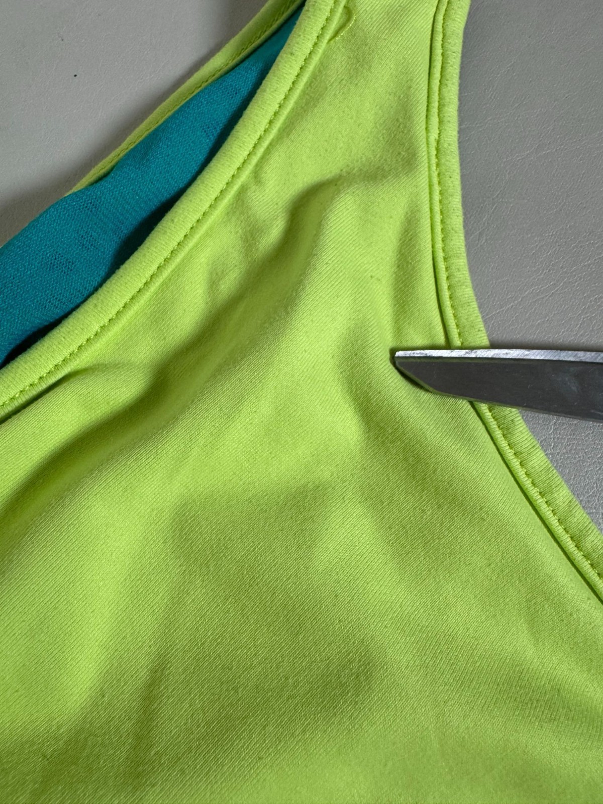 Tittle Nine Green Sleeveless Laser Cut Scalloped Hem Dress Size Small Lightweigh