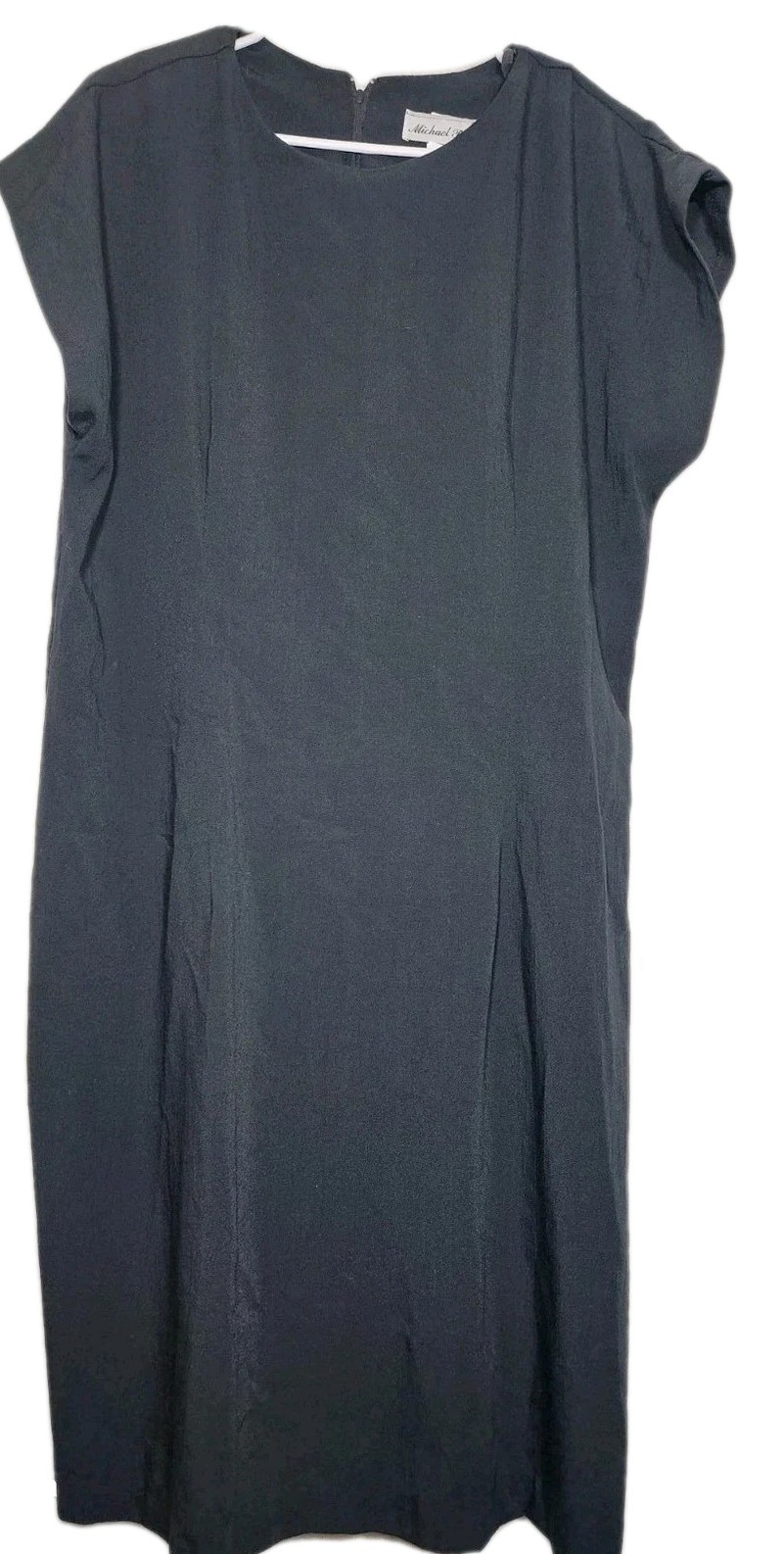 Vintage Michael Blake size 20 Women’s Black Sleeveless Basic Dress USA (D5)