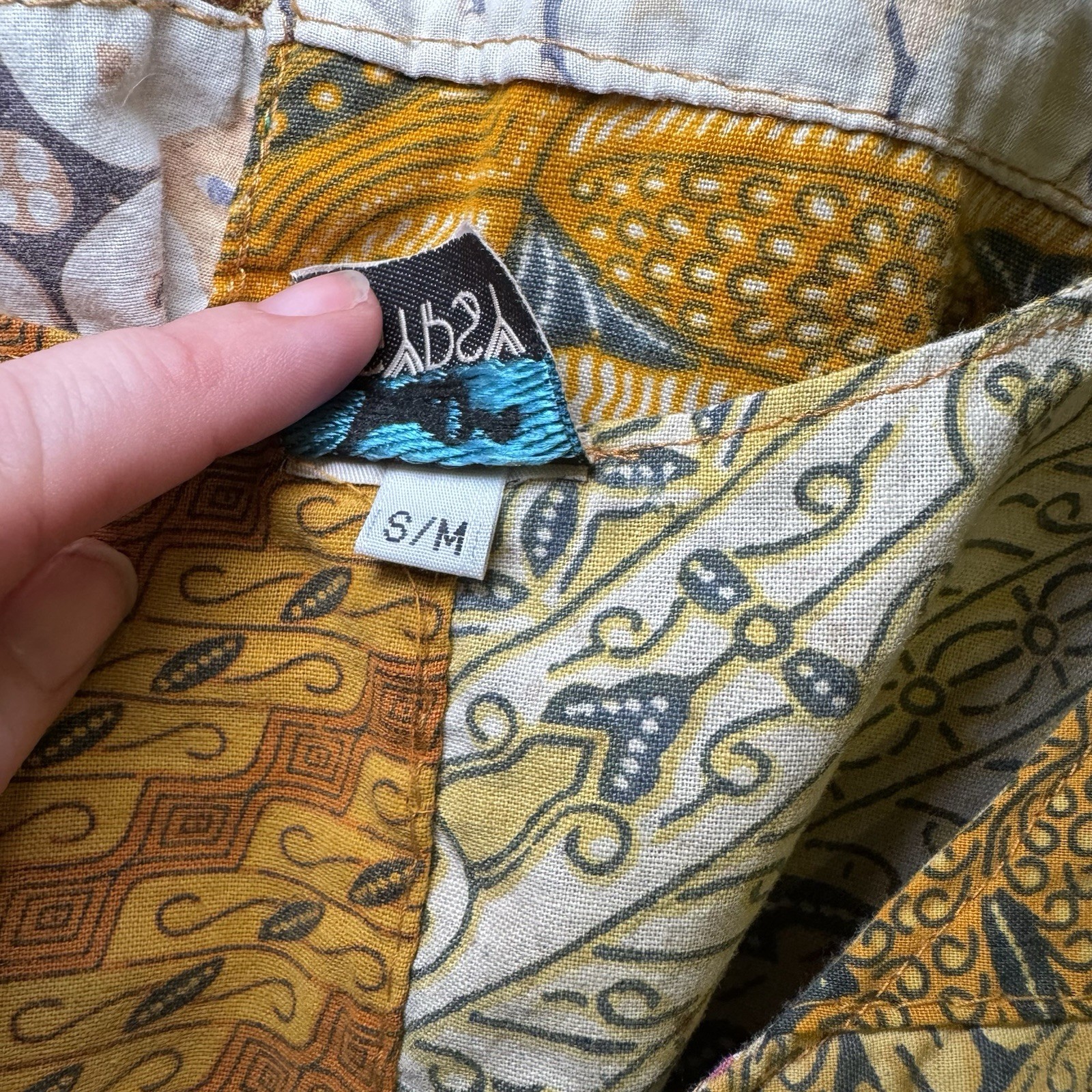 Jaded Gypsy Patchwork Quilt Midi Dress Size Small/Med Boho Prairie Cottagecore