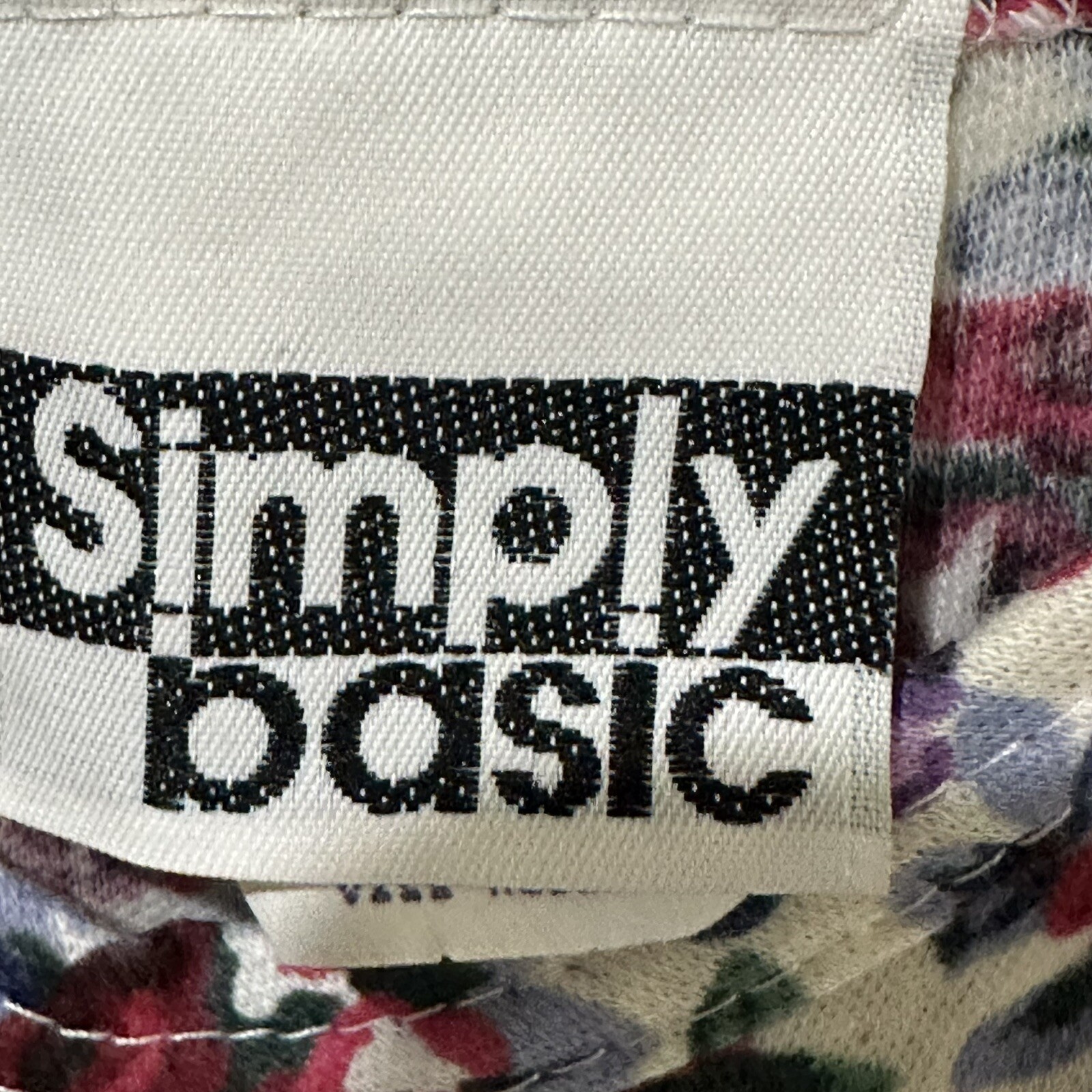 Vintage Simply Basic Juniors Medium Floral Dress Colorful Made In USA