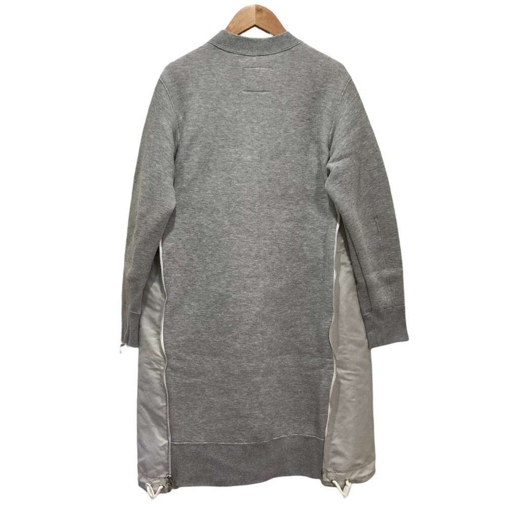 sacai Sponge Sweat MA-1 Dress SCW-059 Size 3 Gray Women USED