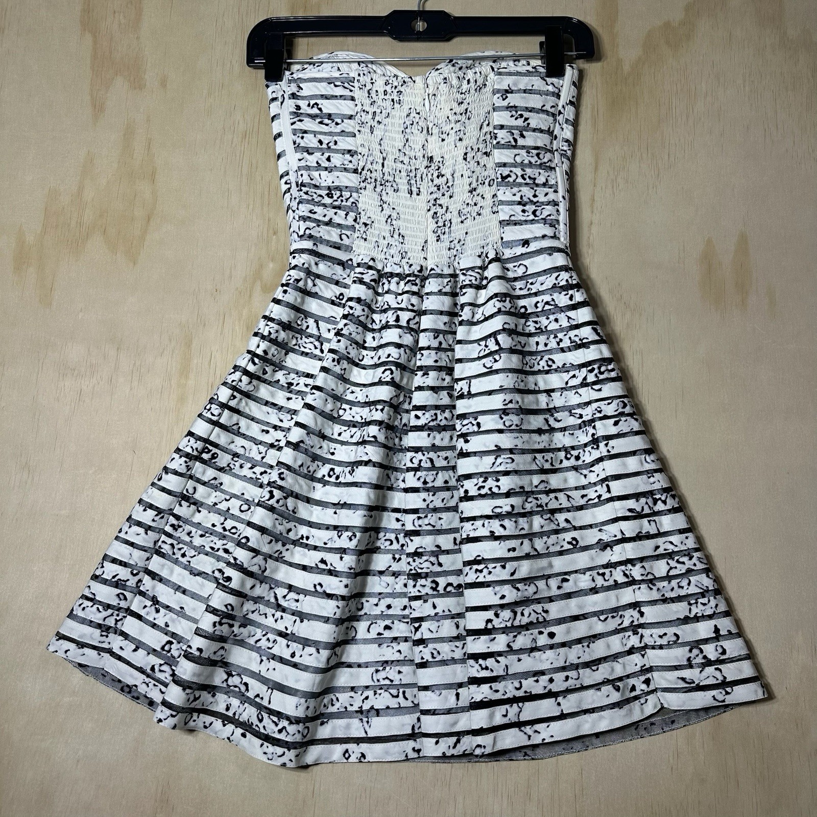 Parker Molly Strapless Silk Dress Graphite Clone In Graphite Clove Size Small