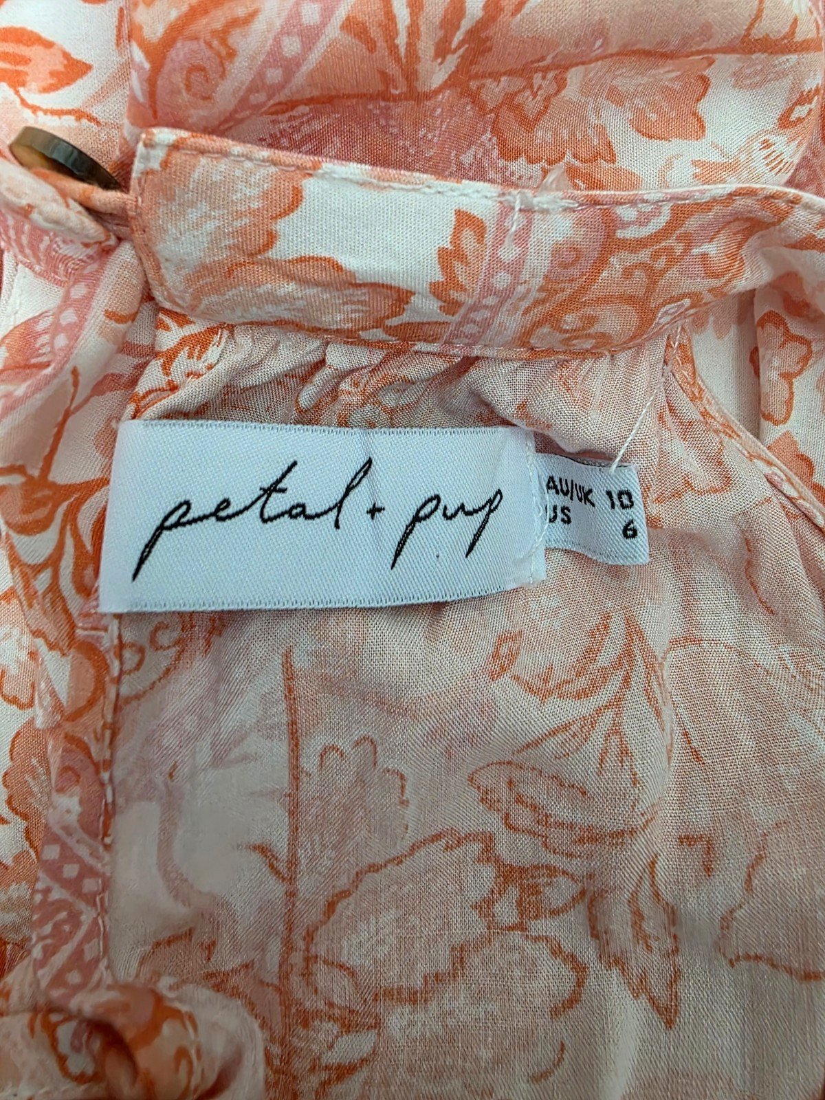 Petal & Pup Halter Dress Floral Wedding Guest Boho Western Country Club Size 6