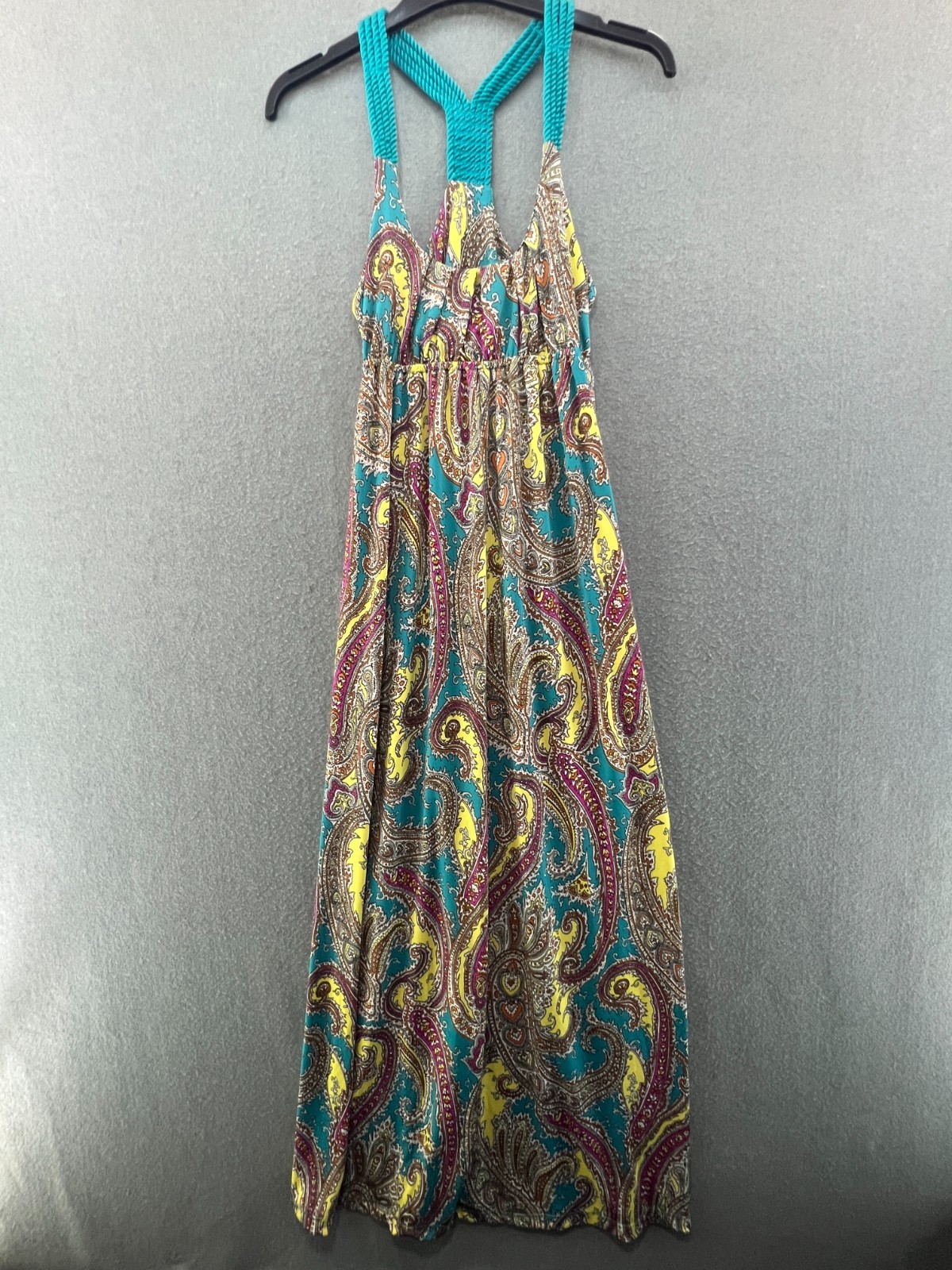 Seductions Paisley Maxi Dress Boho Festival Beach Holiday Stretch UK 8