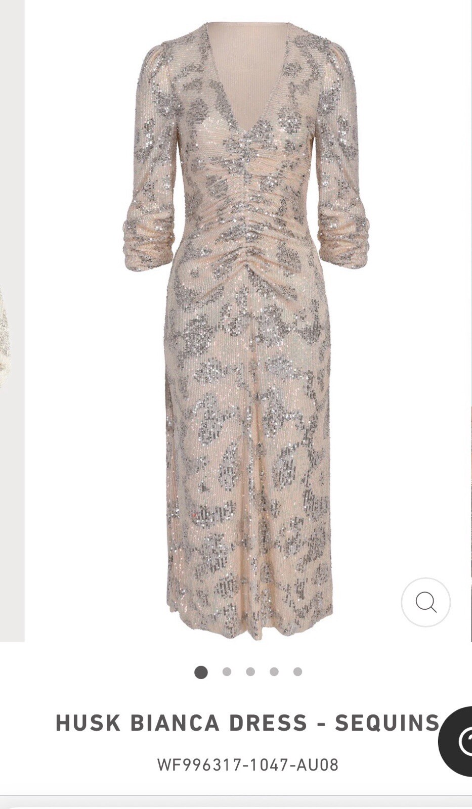 Designer Husk Sequin Dress Size 12 Retail Price $520