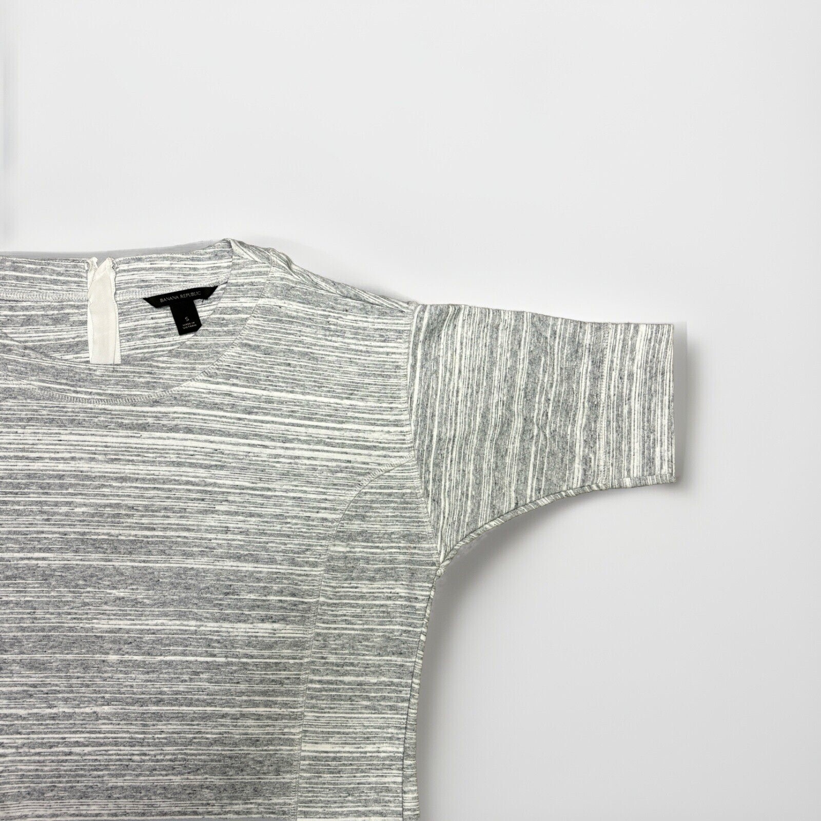 Banana Republic Mini T Shirt Dress With Sleeves Women’s Size Small Heather Gray