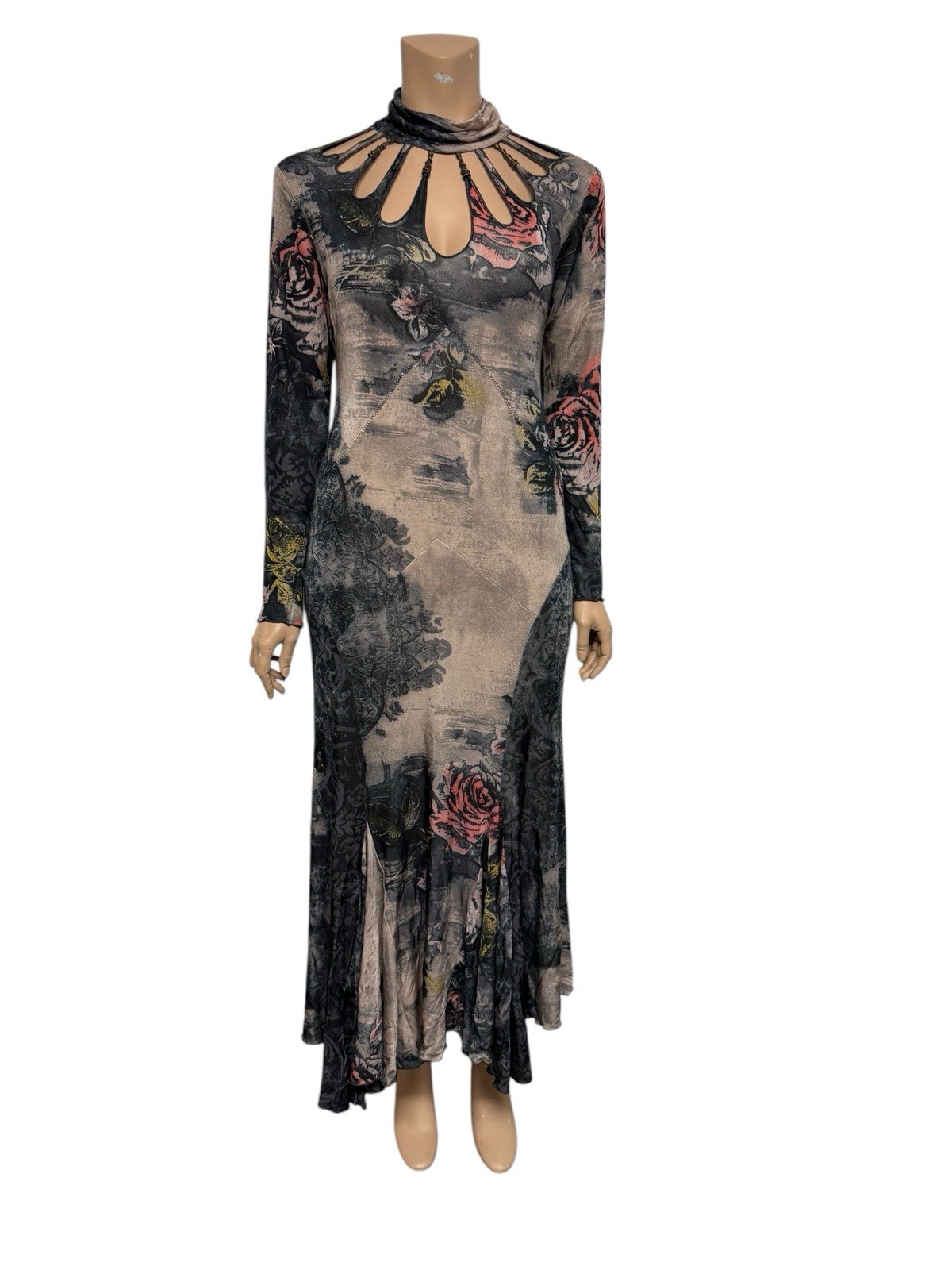 Vtg Roberto Cavalli Class Cut Out Dress US14