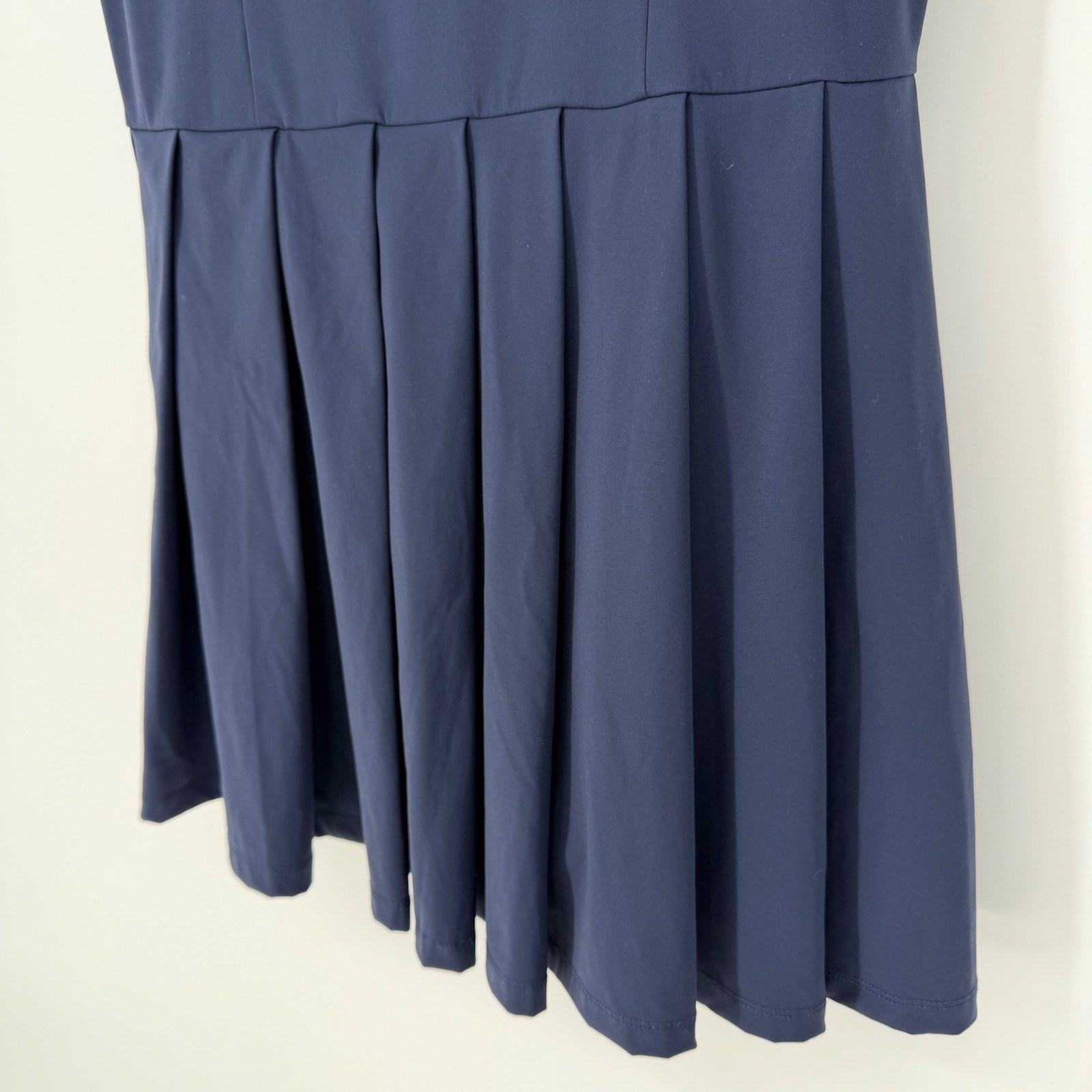 THE UPSIDE THE COLETTE MINI TENNIS DRESS NAVY BLUE PLEATED SIZE 10 ACTIVEWEAR
