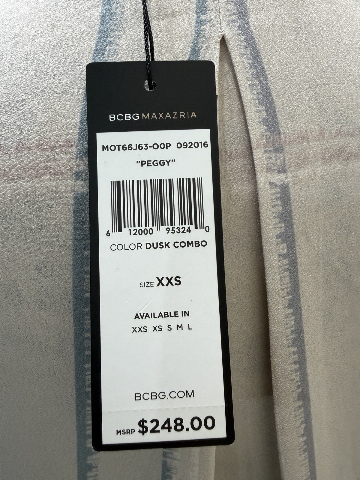 NWT BCBGMAXAZRIA Peggy Silk Blend Plaid Ruffle Hem Shirt Dress XXS $248