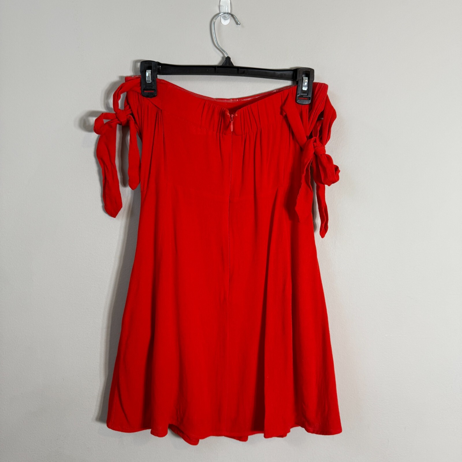 Capulet Giulia Off the Shoulder Mini Dress Womens Small Cherry Red Revolve Party