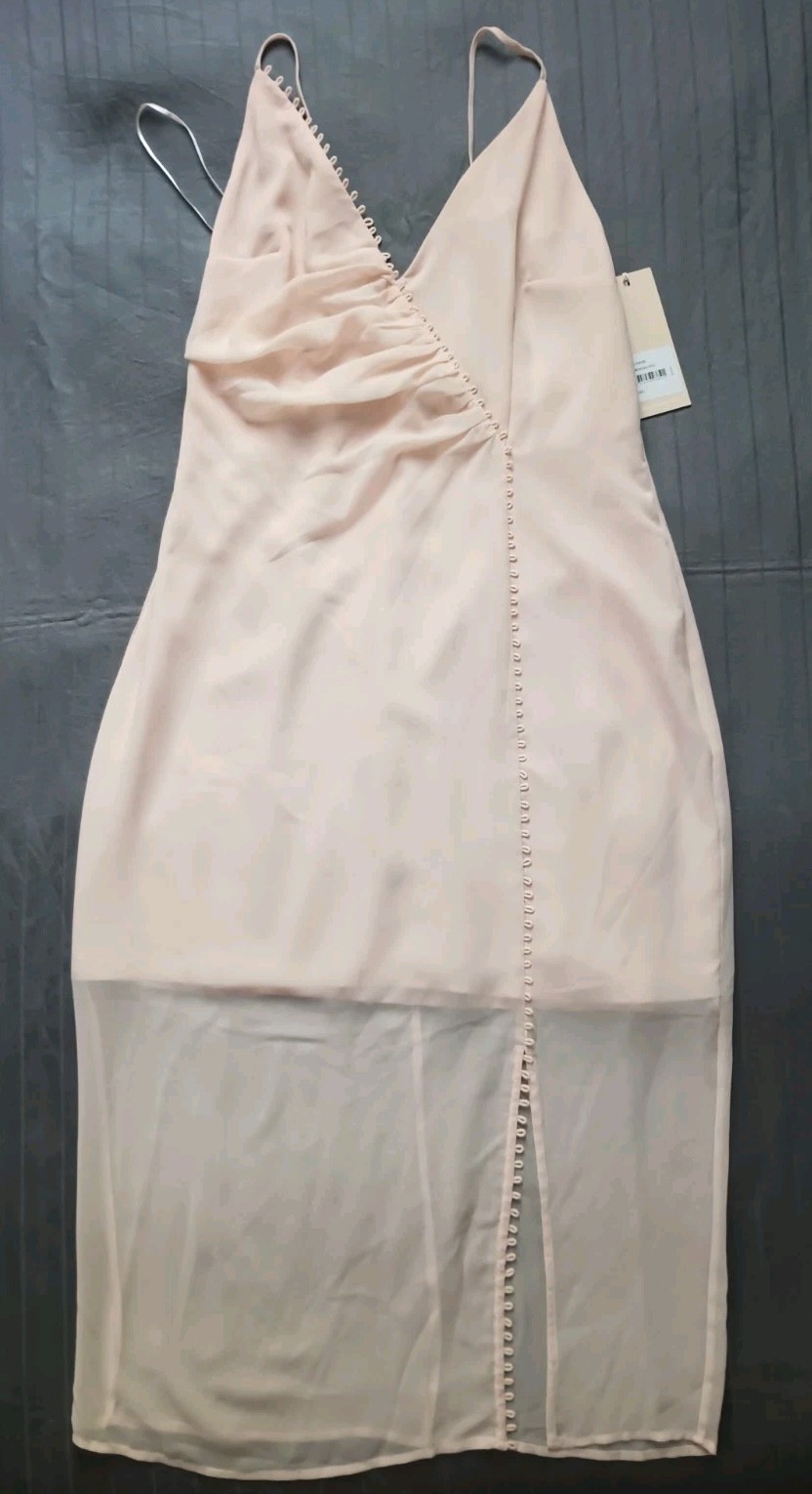 NWT Keepsake Come Around Slip Dress Women’s Large Pink Strappy