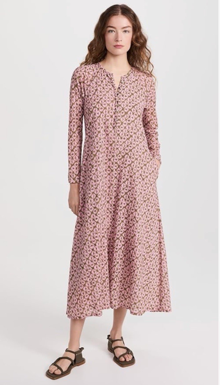 XiRENA Tabitha Dress Fig Shell XS 100% Cotton Midi Dress NWOT Never Worn