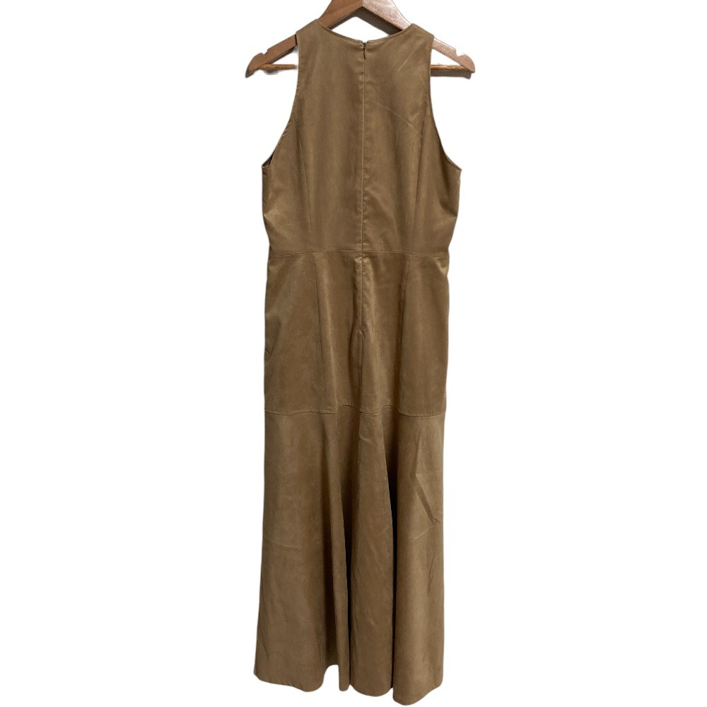 23AW NOBLE Faux Suede Amesli Dress, Long Dress, Size 36, Camel Women USED