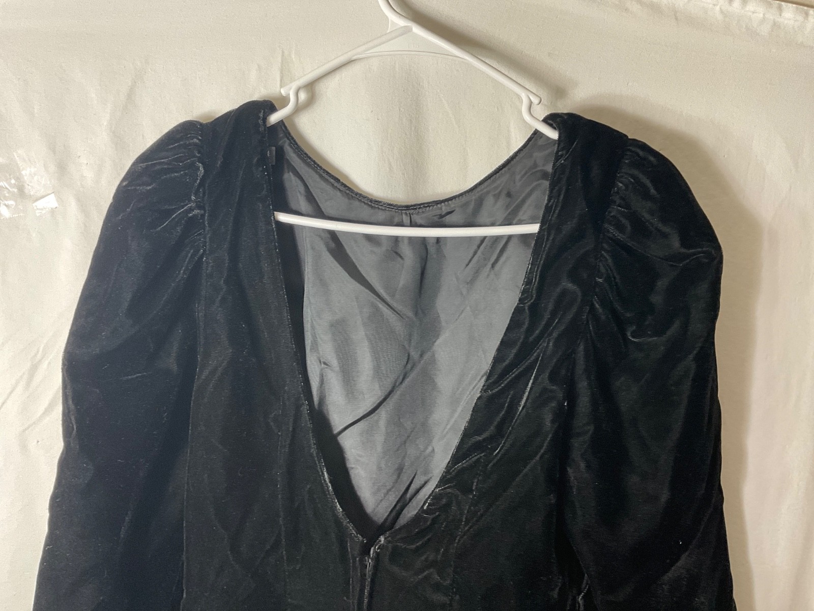 VTG Custom Made Velvet Tinsel Metallic Long Dress Lined