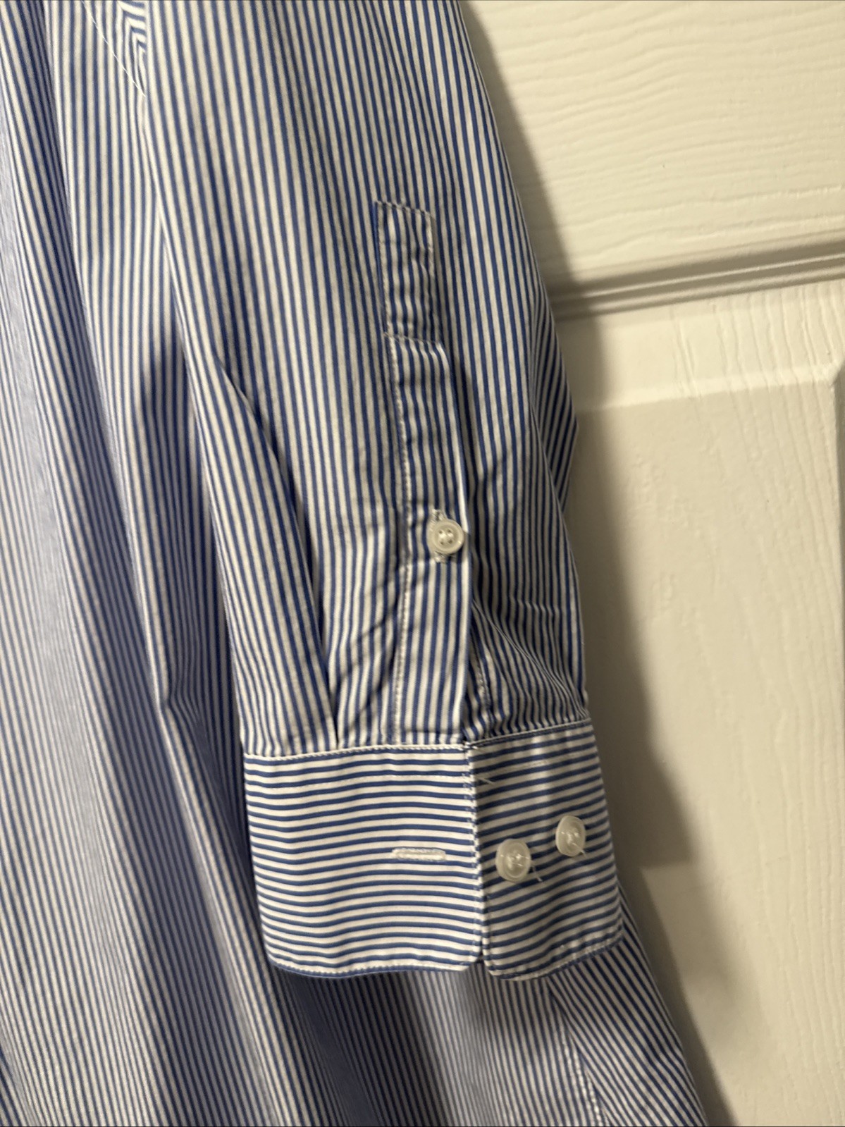 Filippa K Women’s Y2K Blue Button Up Tunic Shirt Dress Size L Oversized New Wave