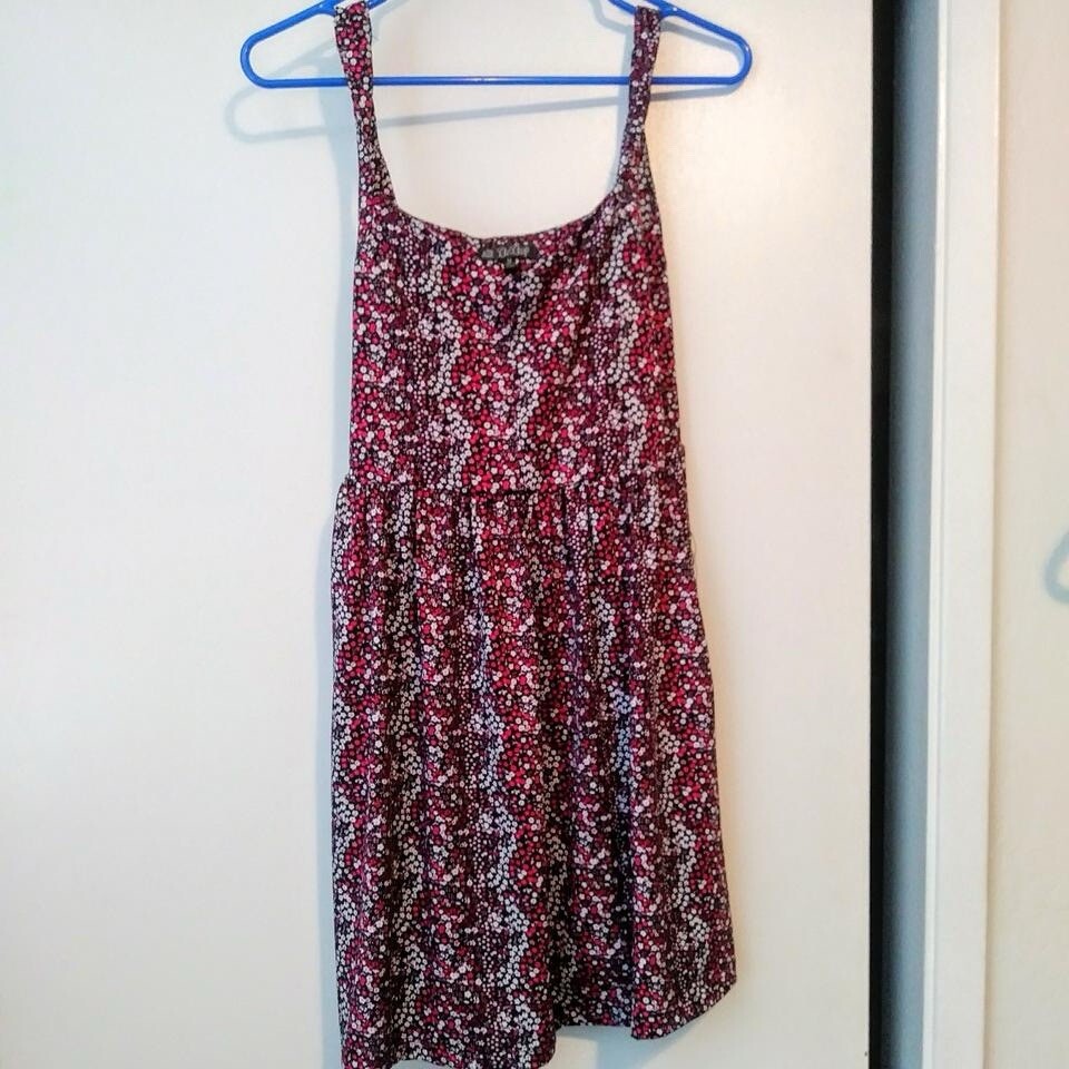 BeBop Dress Women’s Medium Floral A-Line Empire Waist Sleeveless Above Knee Mini