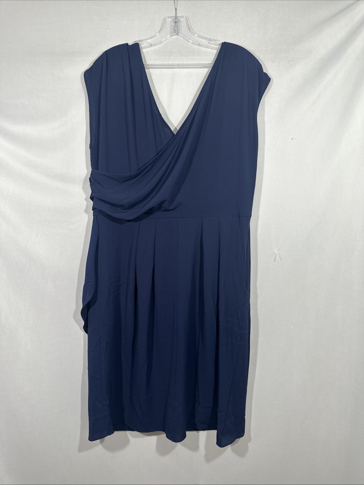 NEW City Chic [ PLUS 16 ] Classic Wrap Style Dress in Navy Blue #U1708