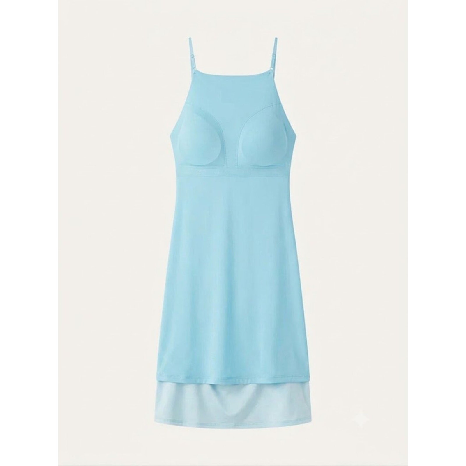 NWT Ogl Cool Touch A-Line Ruched Mini Bra Dress M