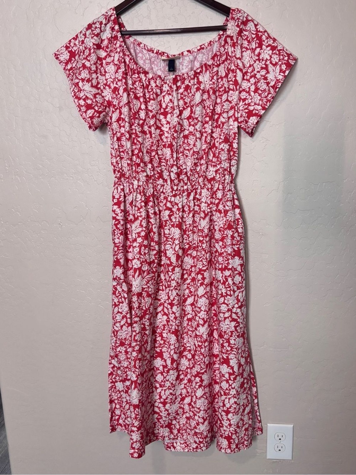 Universal Thread NWT Red Floral Cutout Maxi Dress Women’s Large