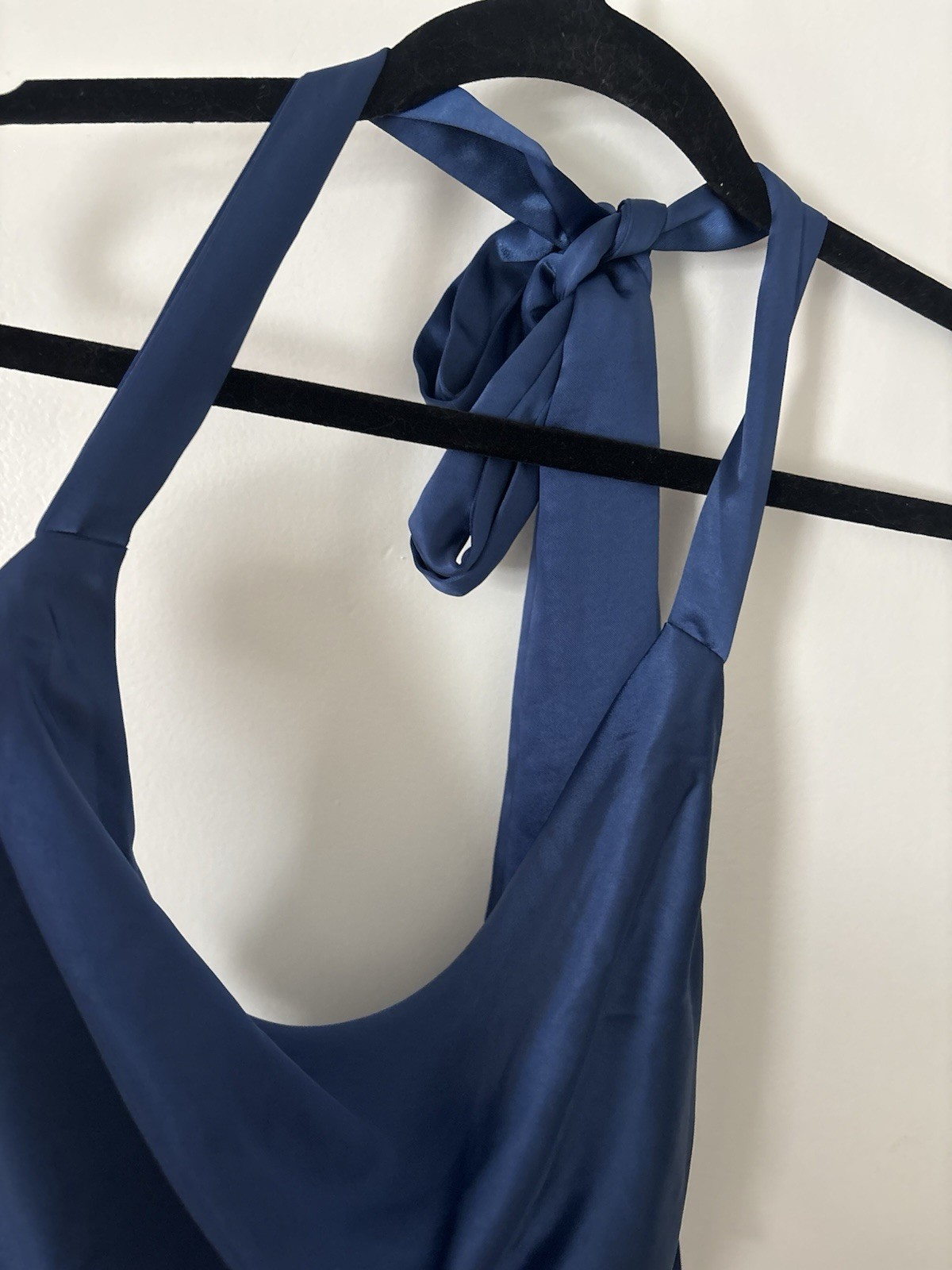 Brand New Navy Halter Top Selfie Leslie Dress Extra Small