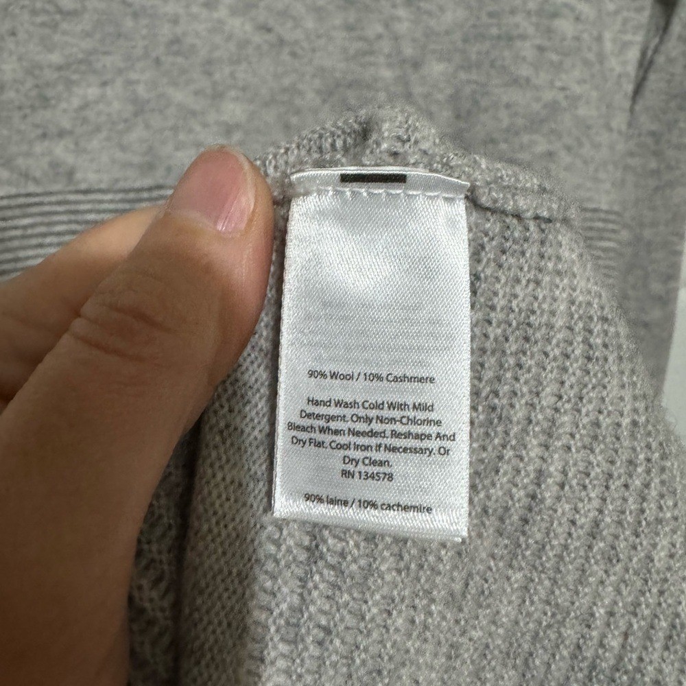 Vineyard Vines NWOT Light Gray Cashmere Wool Blend Sweater Dress Women’s Small