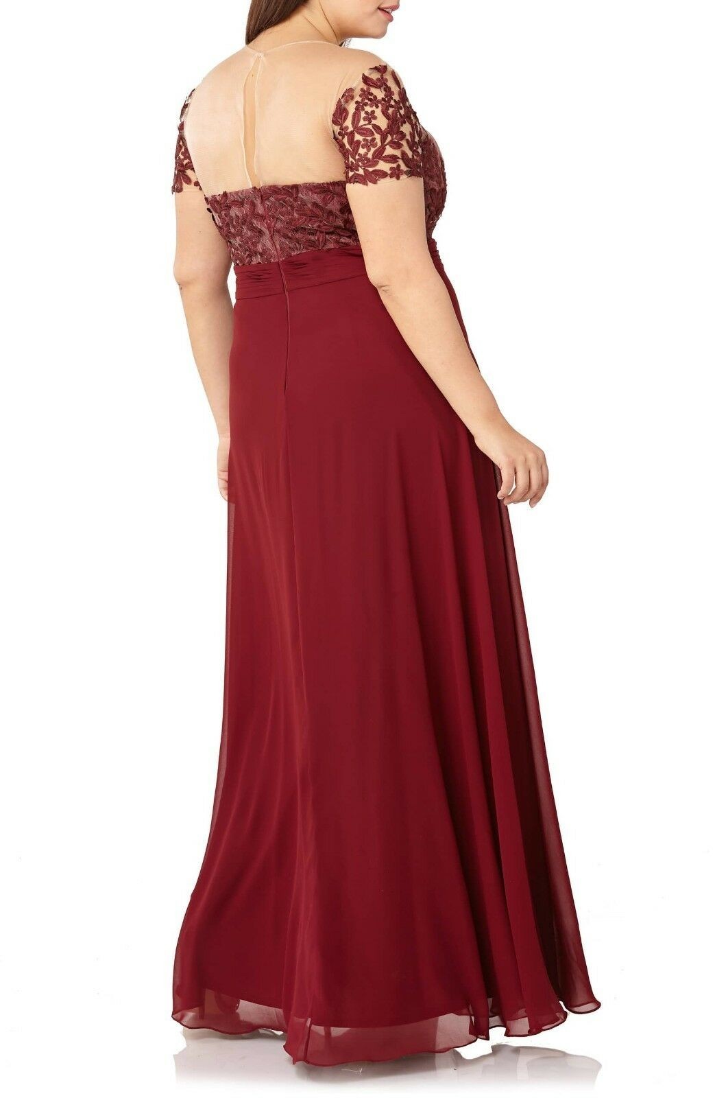 NWT JS Collections Illusion Red Midi Maxi Dress 18W