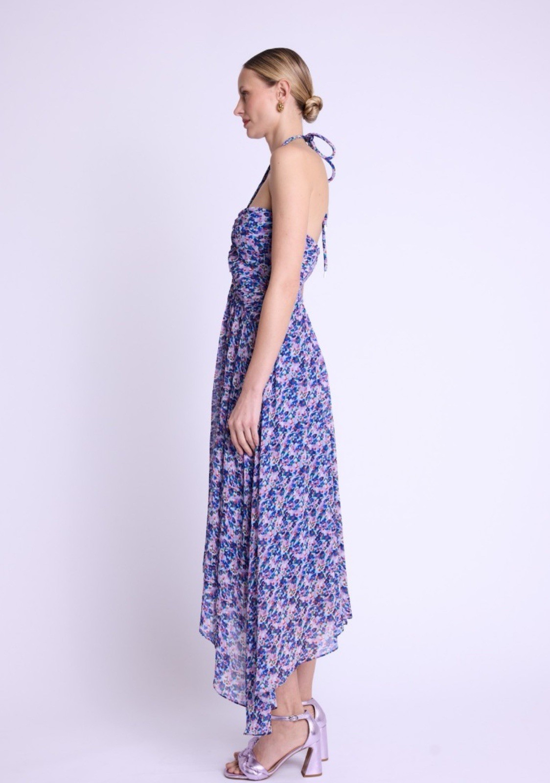 BERENICE Romila Printed Flowing Maxi Dress BNWT 36/S $299