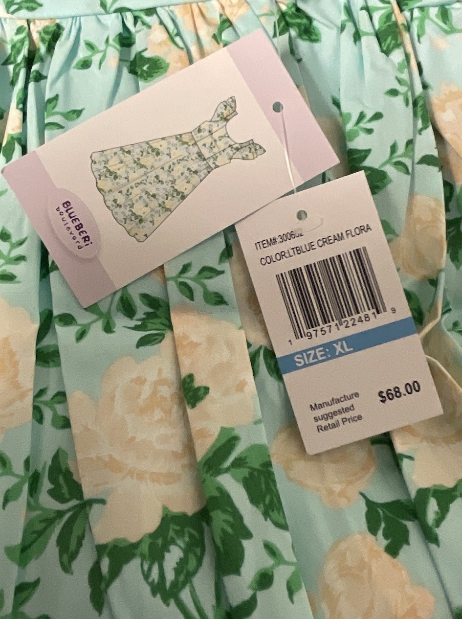 *NWT* Blueberi Boulevard (Size XL) Women’s Sleeveless Dress “100% Cotton”