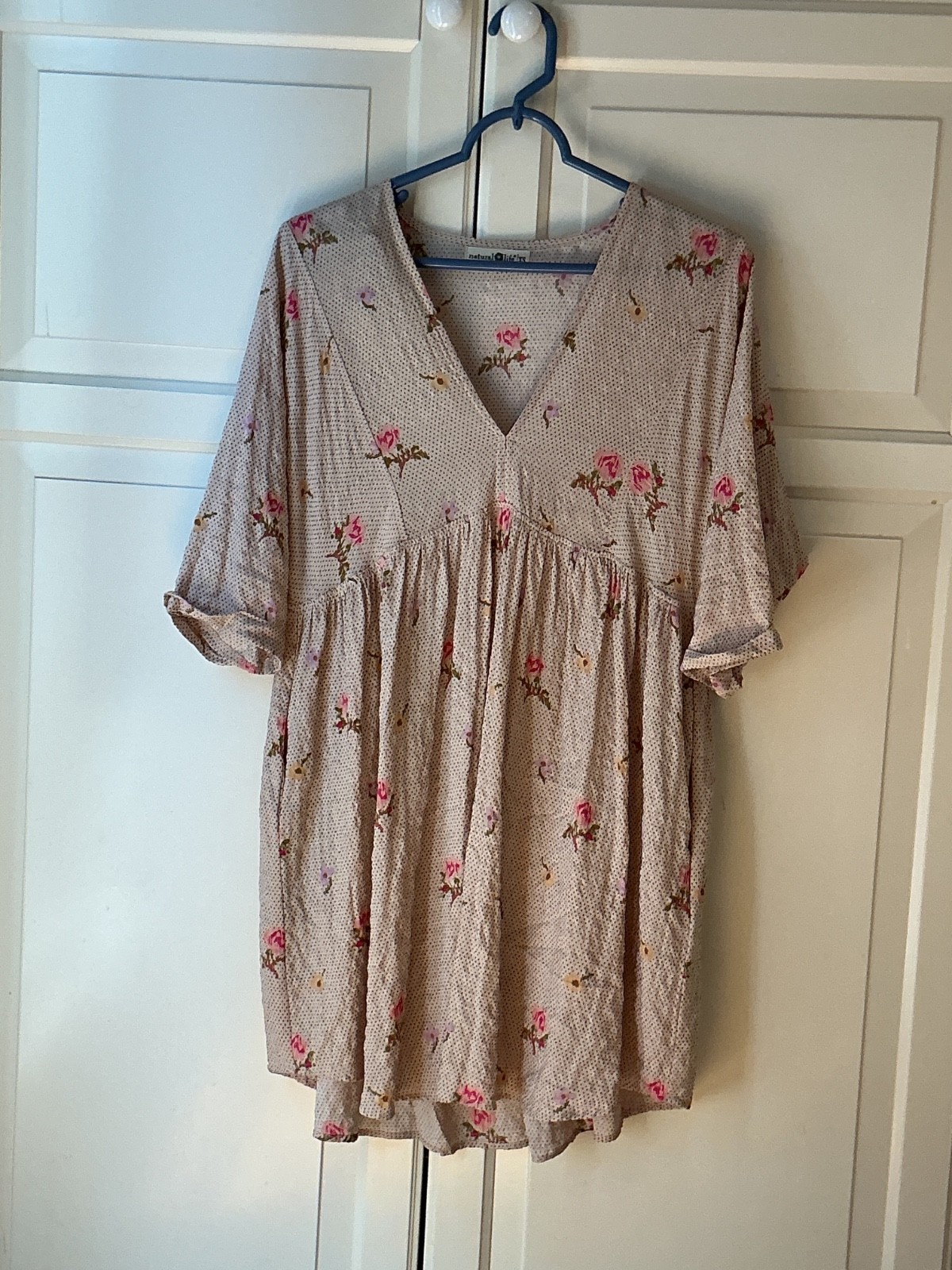 Natural Life Dress Women’s XS Stella Mini Babydoll Cottagecore Boho Hippie