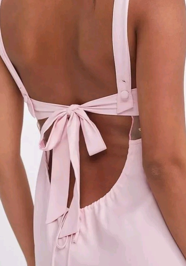 NEW! For Love & Lemons Pink Floral Embroidered Underwire Mini Cami Dress XS