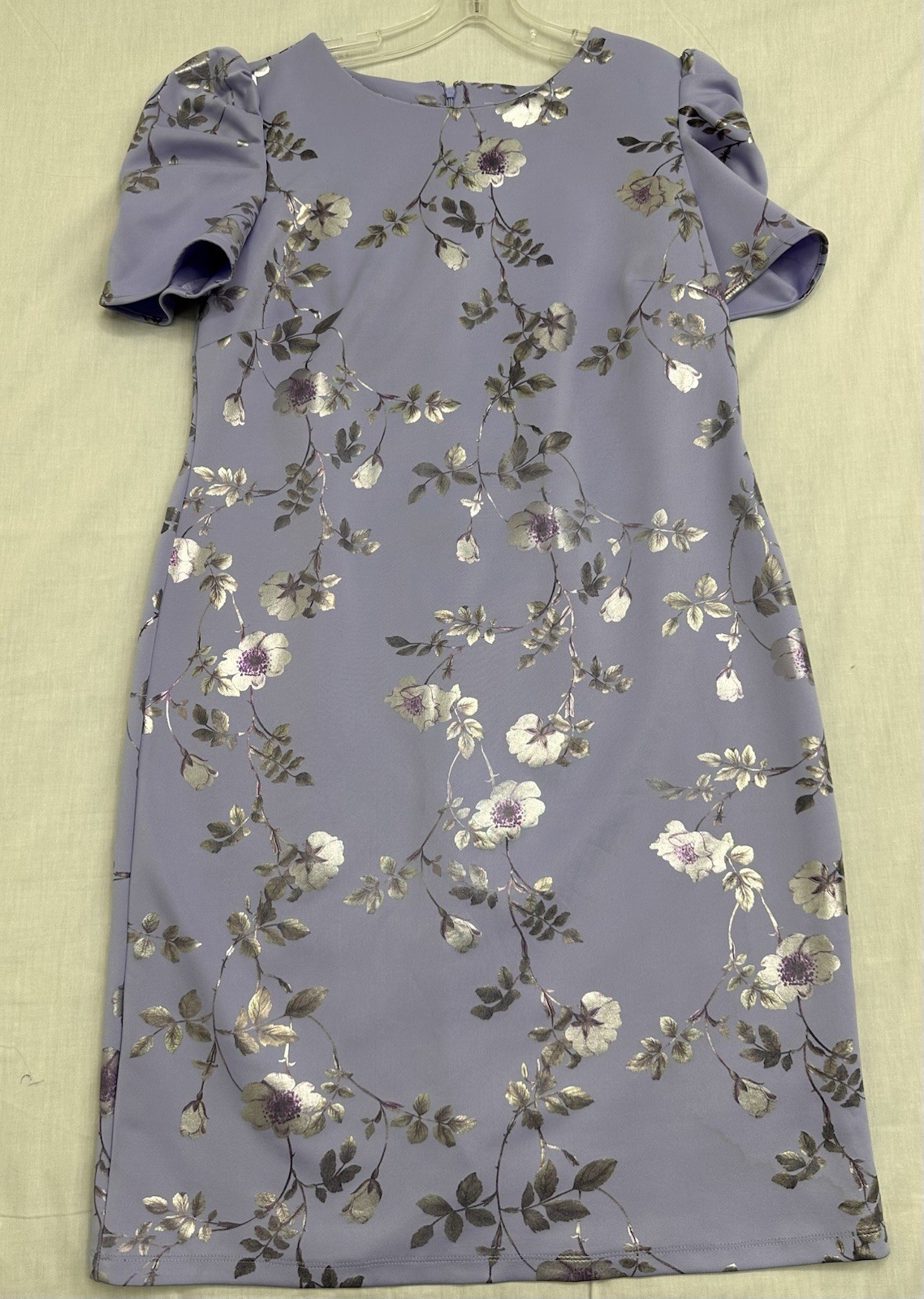 Shelby & Palmer Sz 16 Multicolor Floral Print Dress Polyester And Spandex