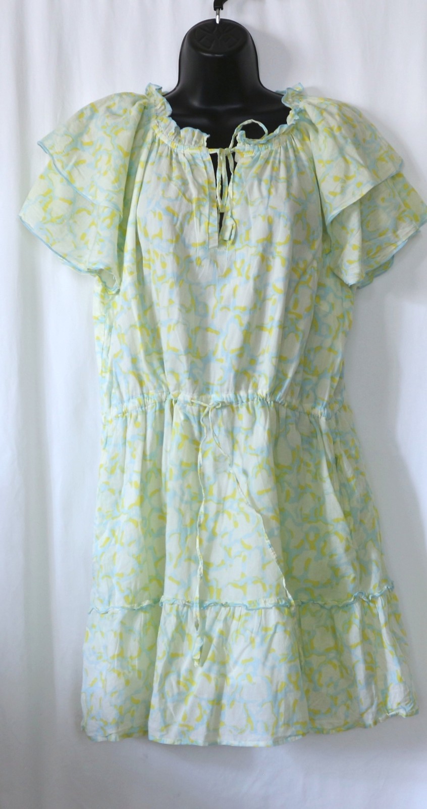 OLIVIA JAMES THE LABEL Slip-ln Ruffled Mini Drs 46 In Chst 34 In Lng Sz L EXC