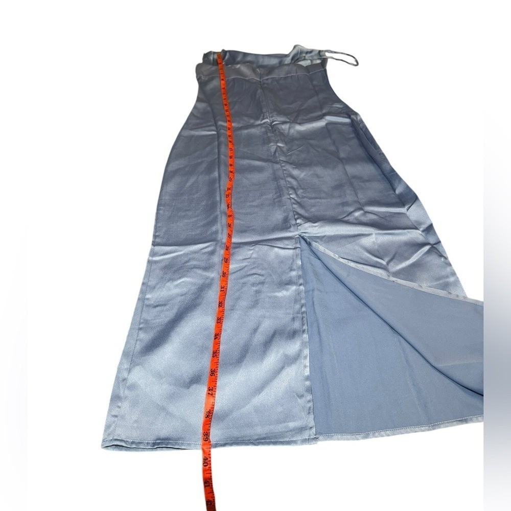 NWT WeWoreWhat Cowl Midi in Slate Blue Sz 0 | Sold Out | Revolve