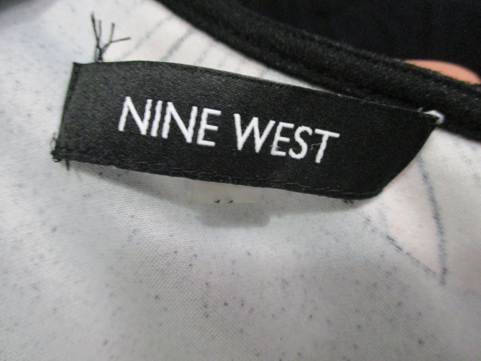 size 14 black and rust floral zip up knit sheath retro mod dress by NINE WEST