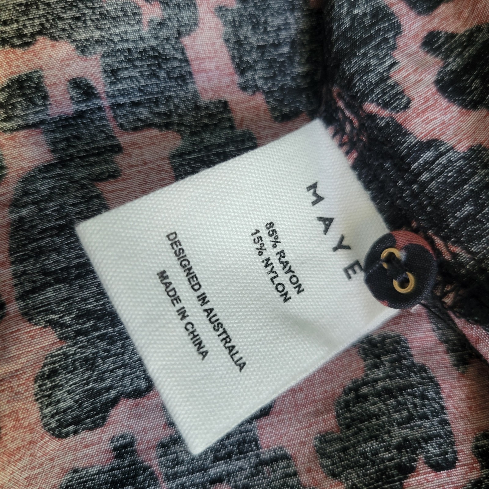 Maye Amelie Leopard Print Midi Shirt Dress XS Effortless Chic Streetwear Casual