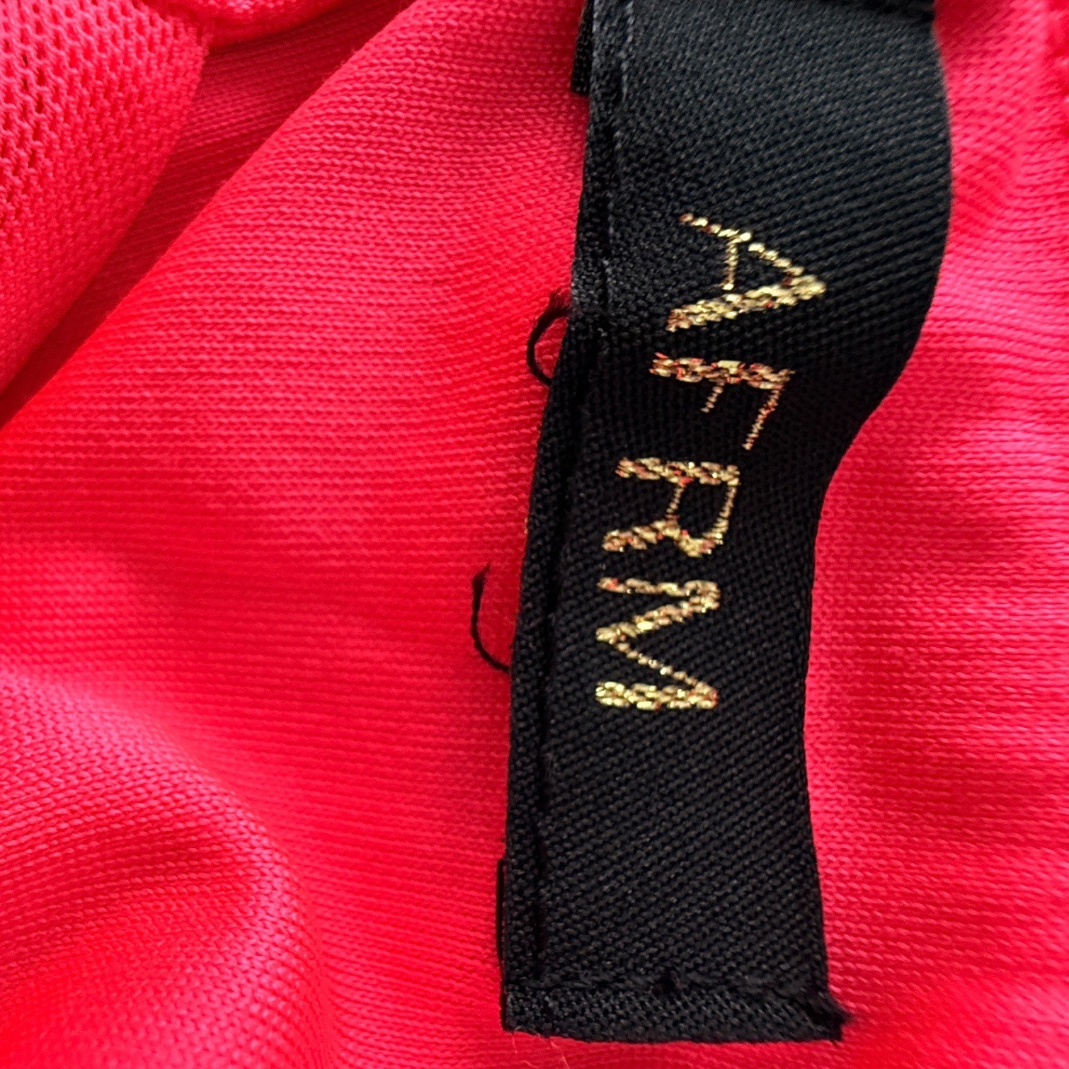 AFRM Rosette Ruffle Mesh Maxi Dress Womens Small Neon Pink Beach