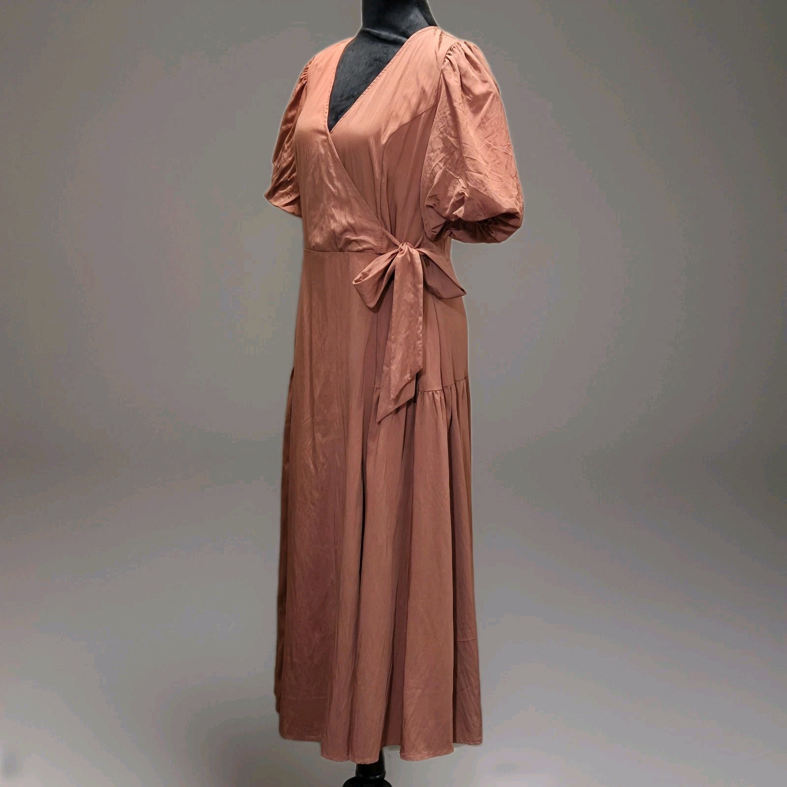 Bohme Maxi Dress Womens Sz Medium Rust Copper Bohemian Romantic