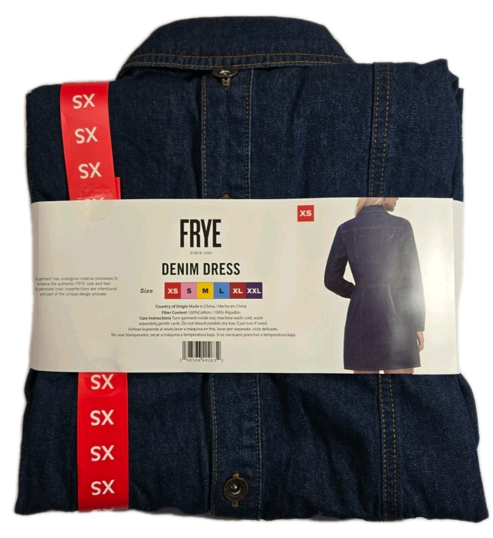 Frye Womens Denim Dress Long Sleeve Various Sizes & Colors NWT 14A
