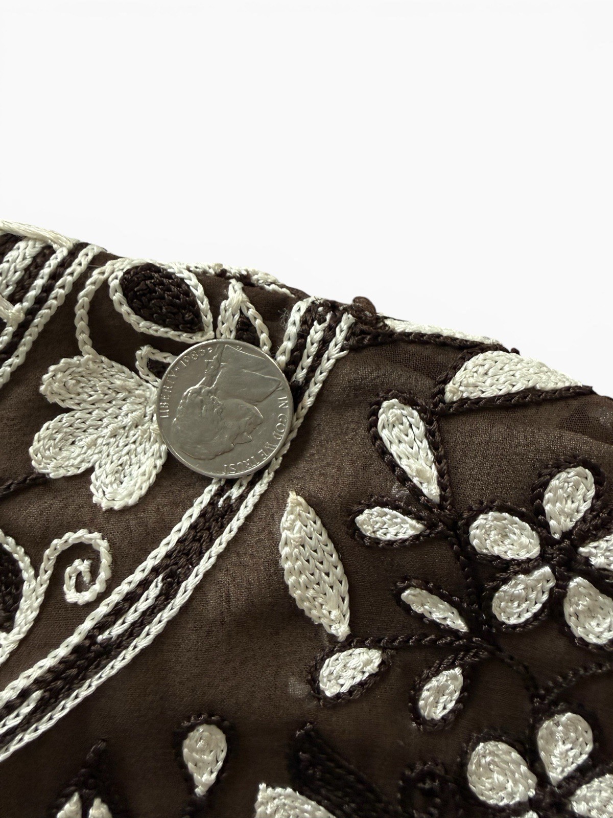 Archival 2004 Naeem Khan Fully Embroidered Silk Shift Dress Circa 2004