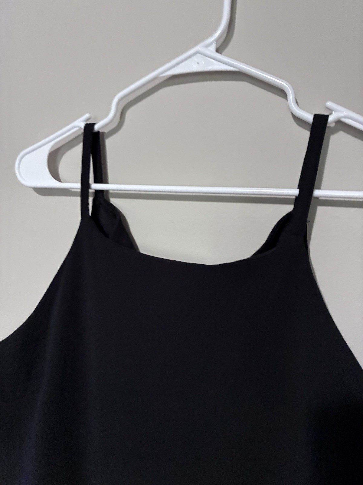 Black Silver Trim Square Neck Spaghetti Strap Sheath Dress Knee Length Size 3XL