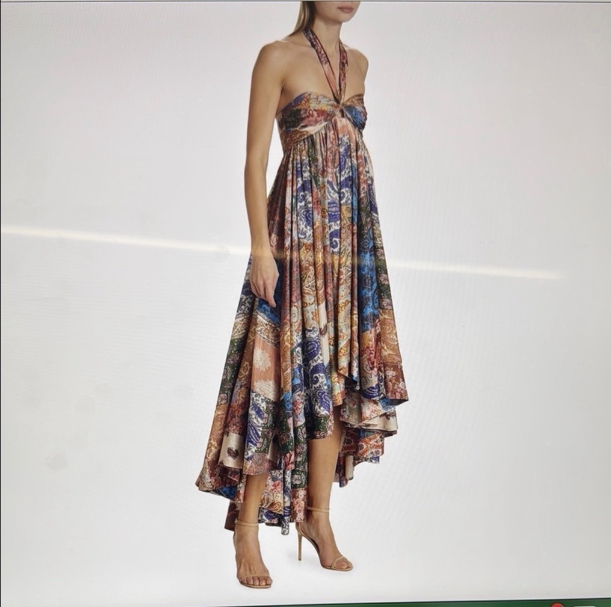 New with tags,authentic Zimmerman Devi halter maxi dress size 3 (US M-L)