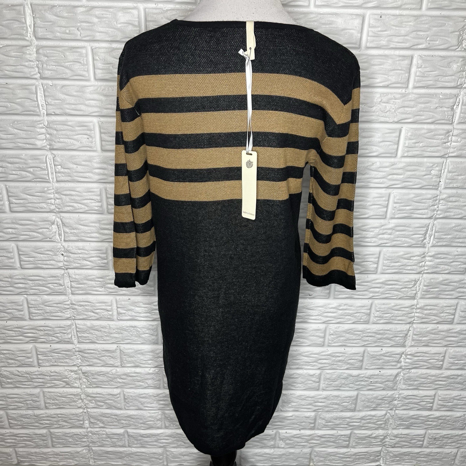 MODCLOTH NWT Teaberry & Weave “Well-Styled Feline” Sweater Dress Pockets Size M