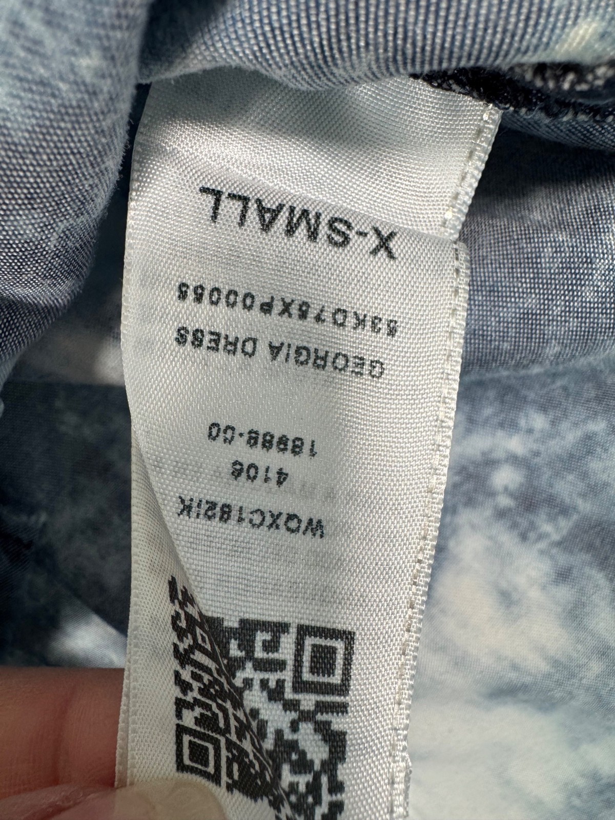 True Religion Womens Tie-Dye Sleeveless Indigo Tencel Georgia Dress XS Travel