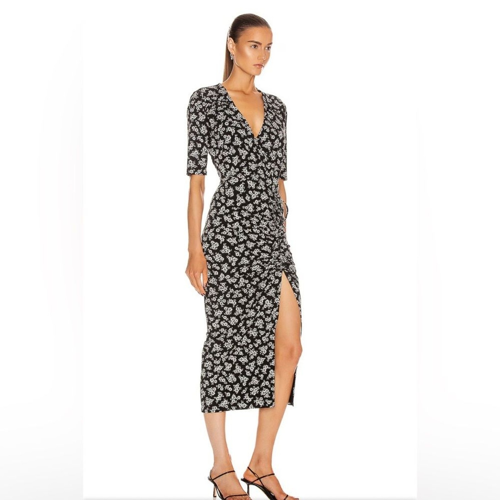 NWOT Veronica Beard Mariposa B&W Floral Dress Size S (Retail $298)