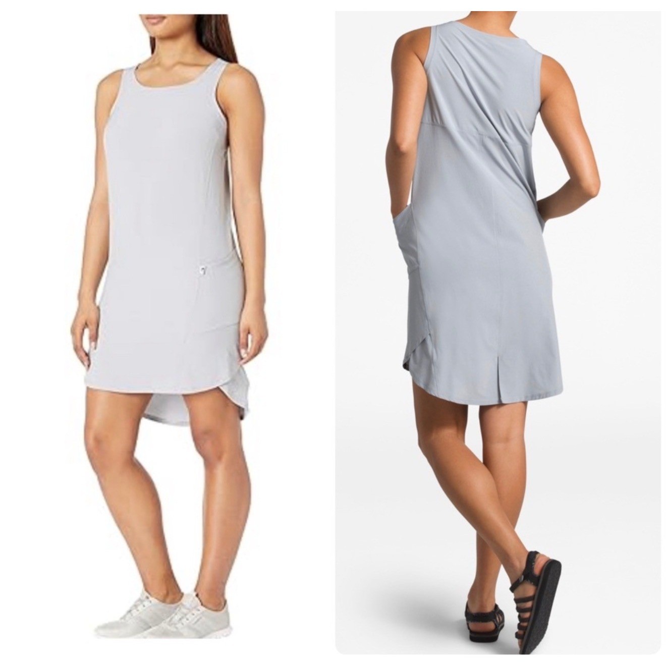 The North Face Dawn Break Flashdry Active Dress Womens Medium Grey
