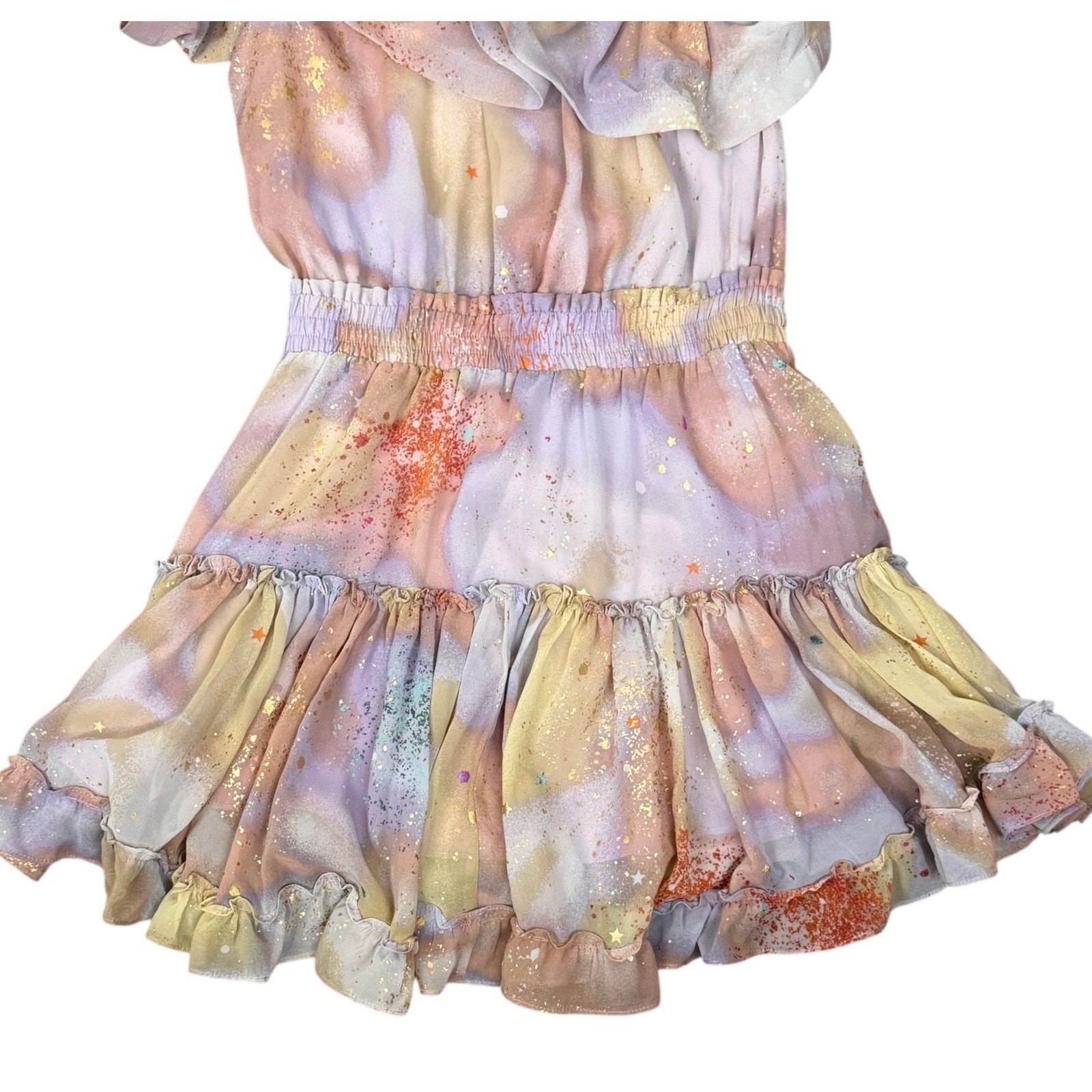 Buddy Love Sofia One Shoulder Ruffle Cocktail Dress in Taurus Small Girly Party