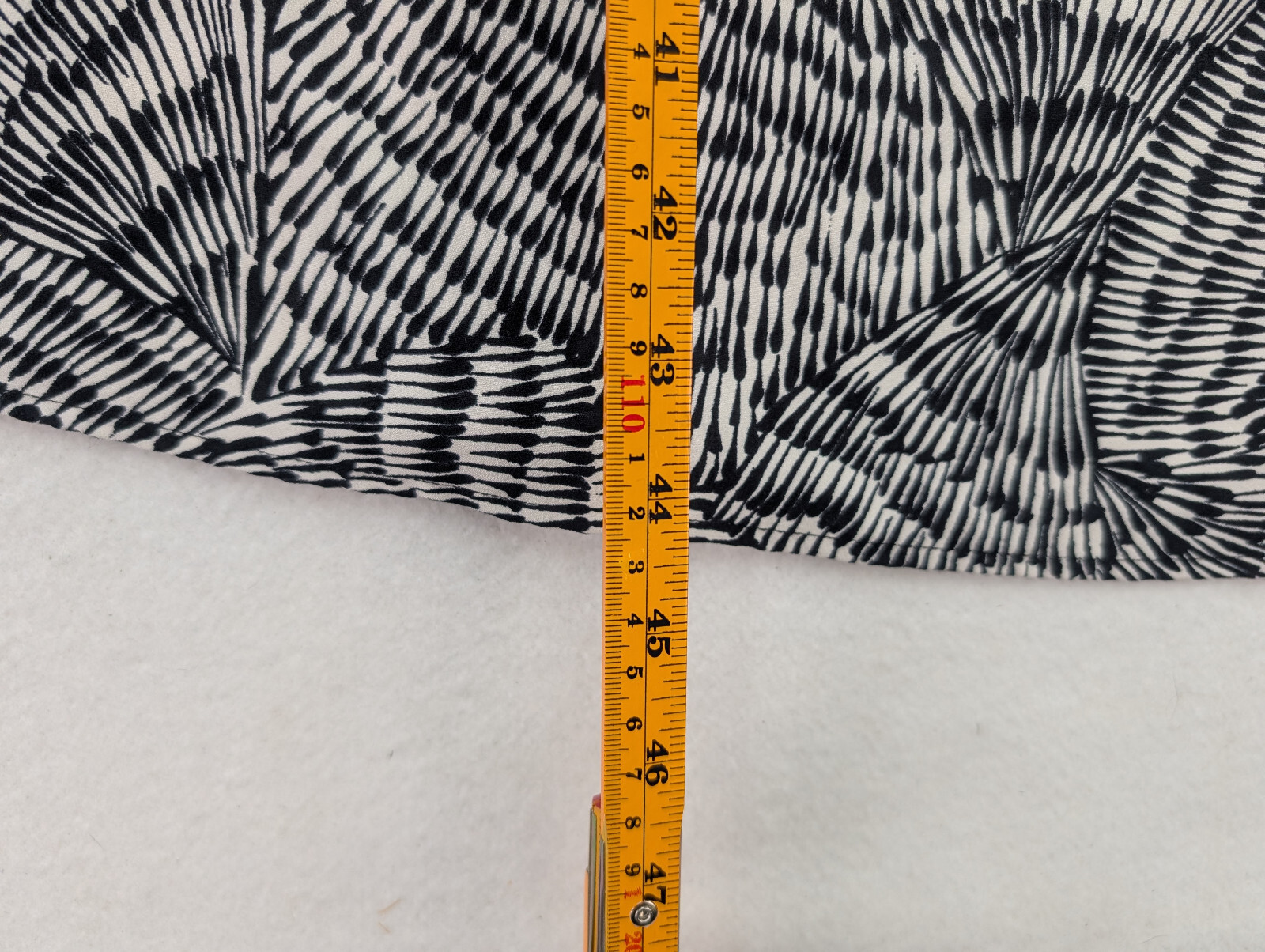 A New Day Women’s Dress Size M Black White Midi Belted Faux Wrap
